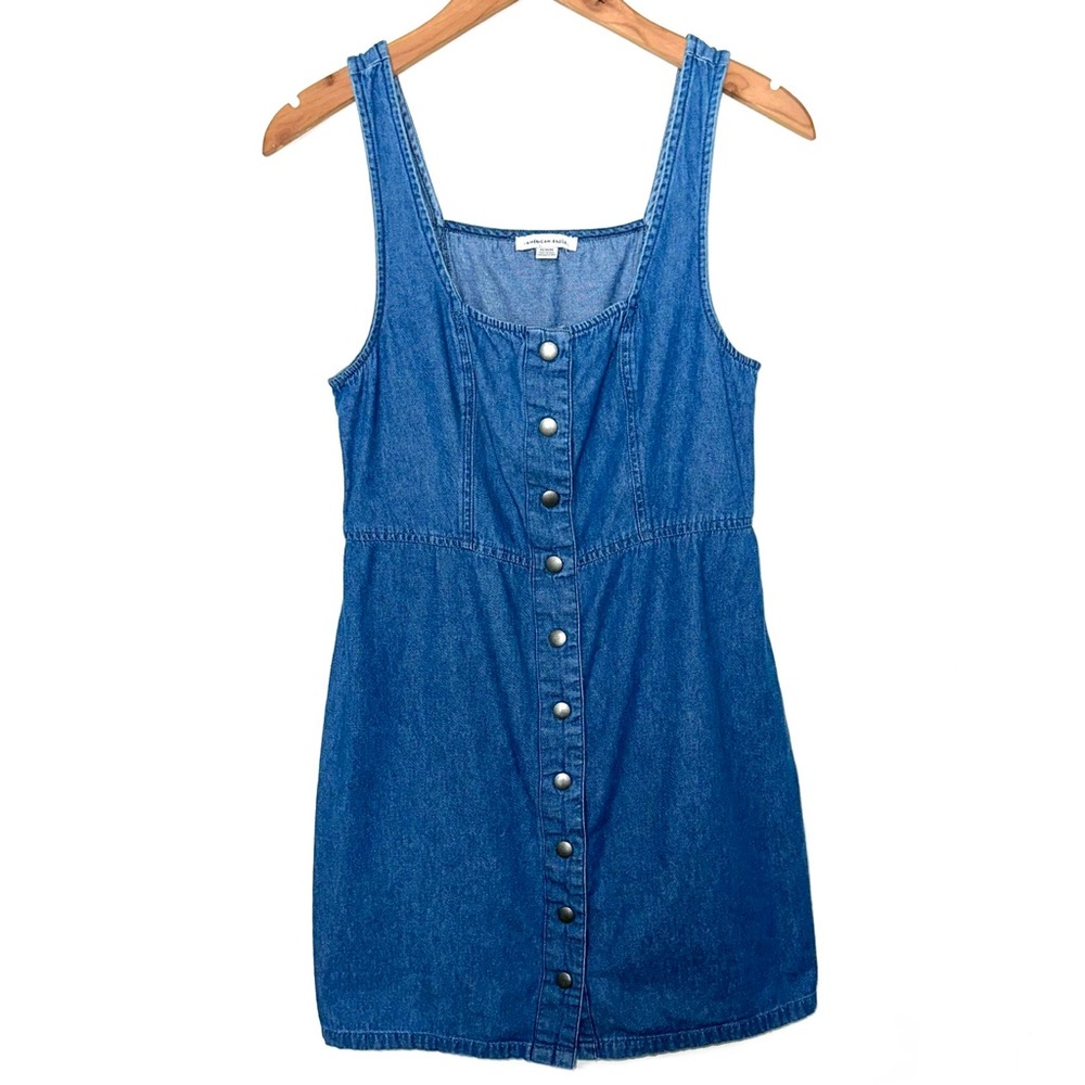 American Eagle Snap Front Denim Dress